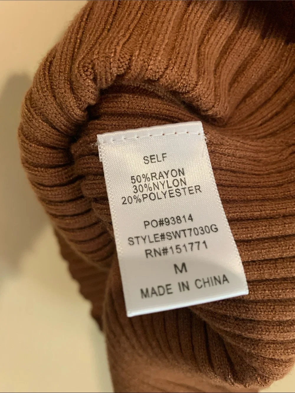 Gilli Chocolate Brown Ribbed Ruffle-Trim Tank - Picture 5 of 5